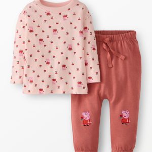 Peppa Pig Long Sleeve T-Shirt & French Terry Sweatpants Set