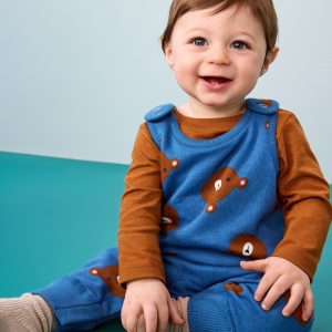 Baby French Terry Tee & Overalls Set