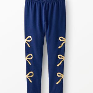 Metallic Bow Leggings