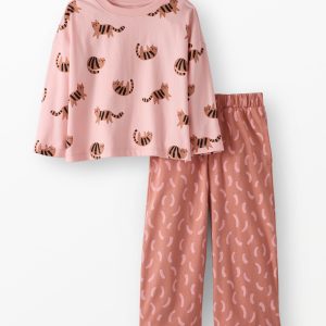 Long Sleeve Top & Wide Leg Pants Set