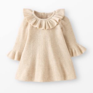 Baby Ruffle Collar Sweater Dress