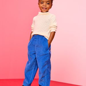 Corduroy Pull-On Barrel Pants