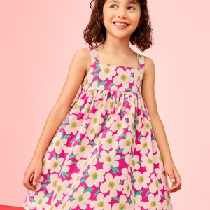 Sleeveless Back Cut Out Dress with Pockets
