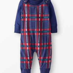 Baby Long Sleeve T-Shirt & Overalls Set