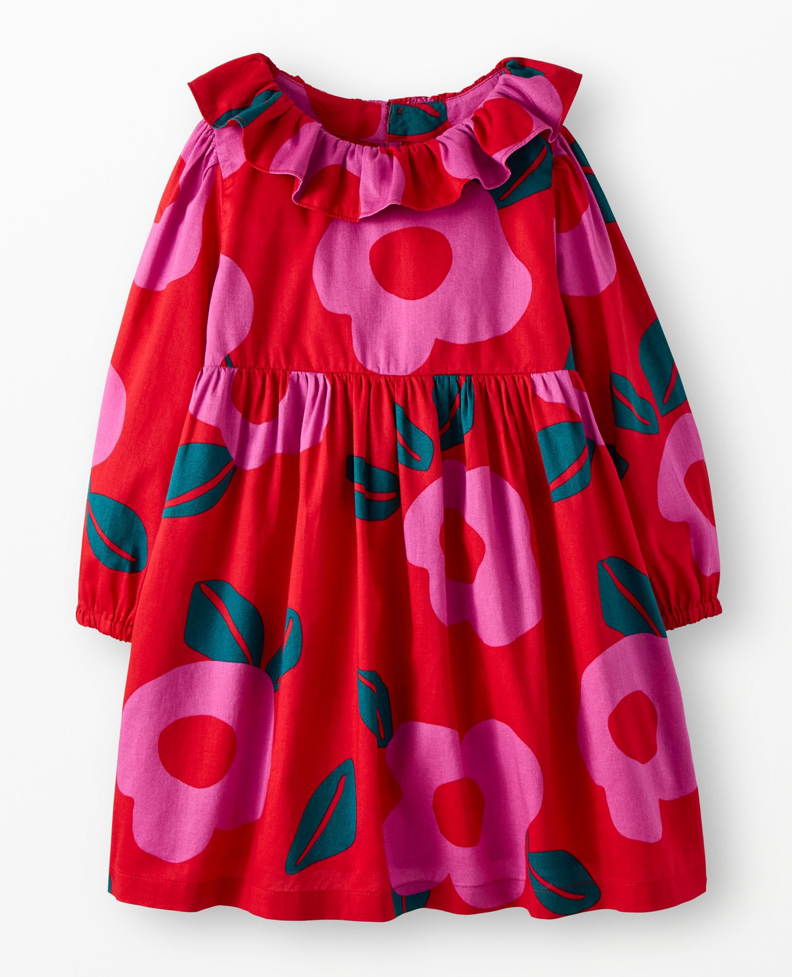 Long Sleeve Twill Collared Dress with Pockets - Image 2