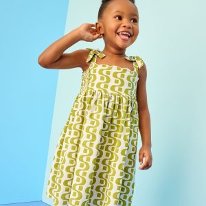 Sleeveless Linen Bow Strap Dress