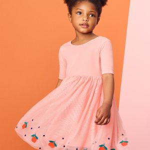 Embroidered Tulle Dress