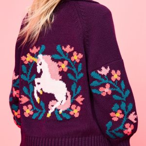 Collared Unicorn Cardigan