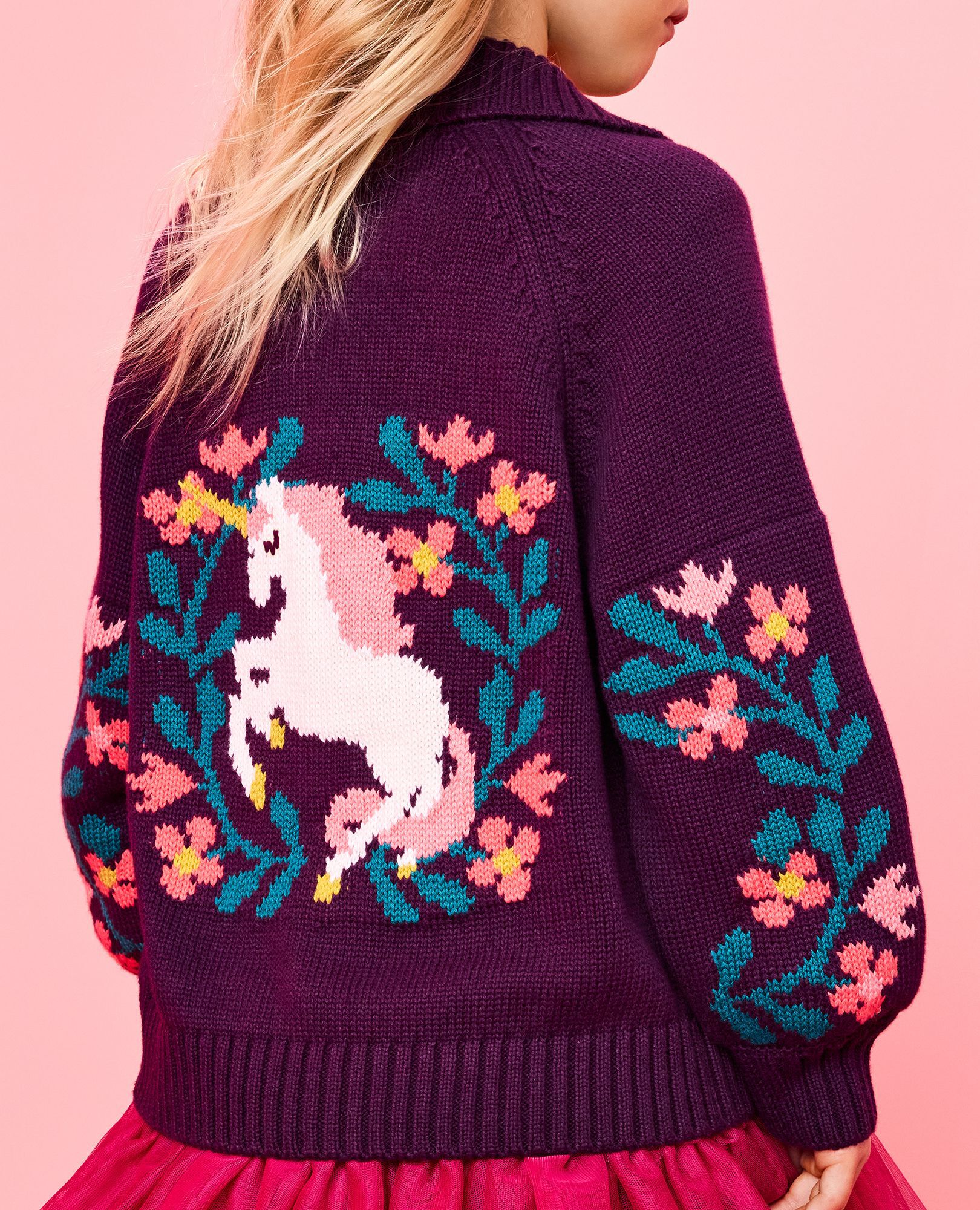 Collared Unicorn Cardigan