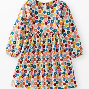 Balloon Sleeve Dress with Pockets