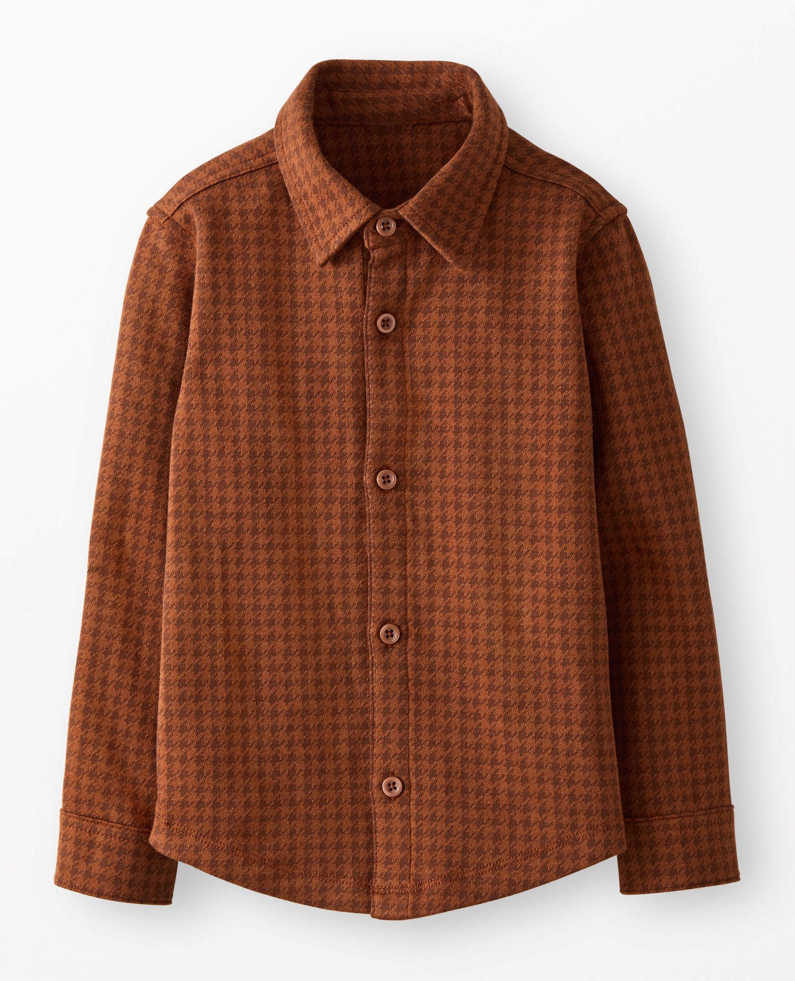 Relaxed Fit Jacquard Button Up Shirt - Image 4
