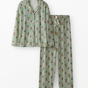Women's Dr. Seuss Grinch Long Sleeve HannaSoft? Pajama Set