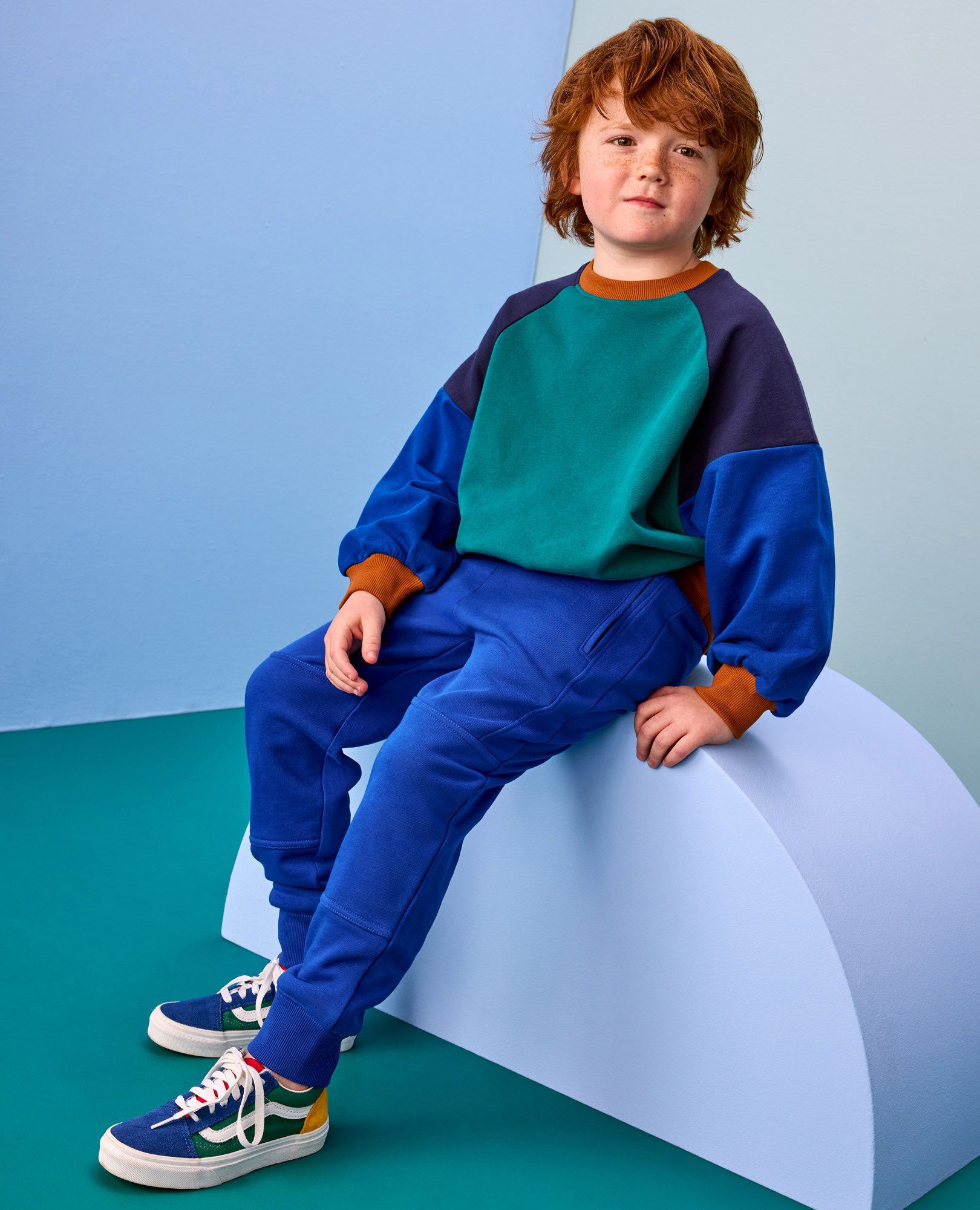 French Terry Colorblock Bubble Sweatshirt - Image 5