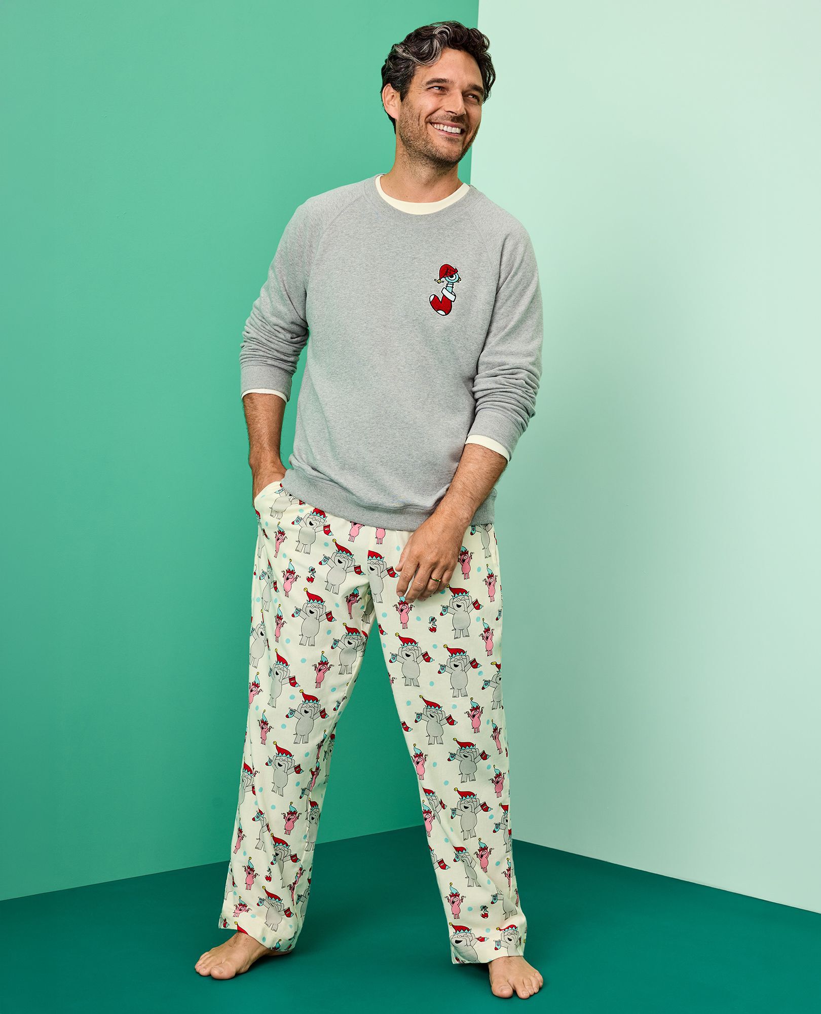 Adult Elephant & Piggie Holiday Flannel Pajama Pants