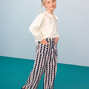 Wide Leg Twill Pants