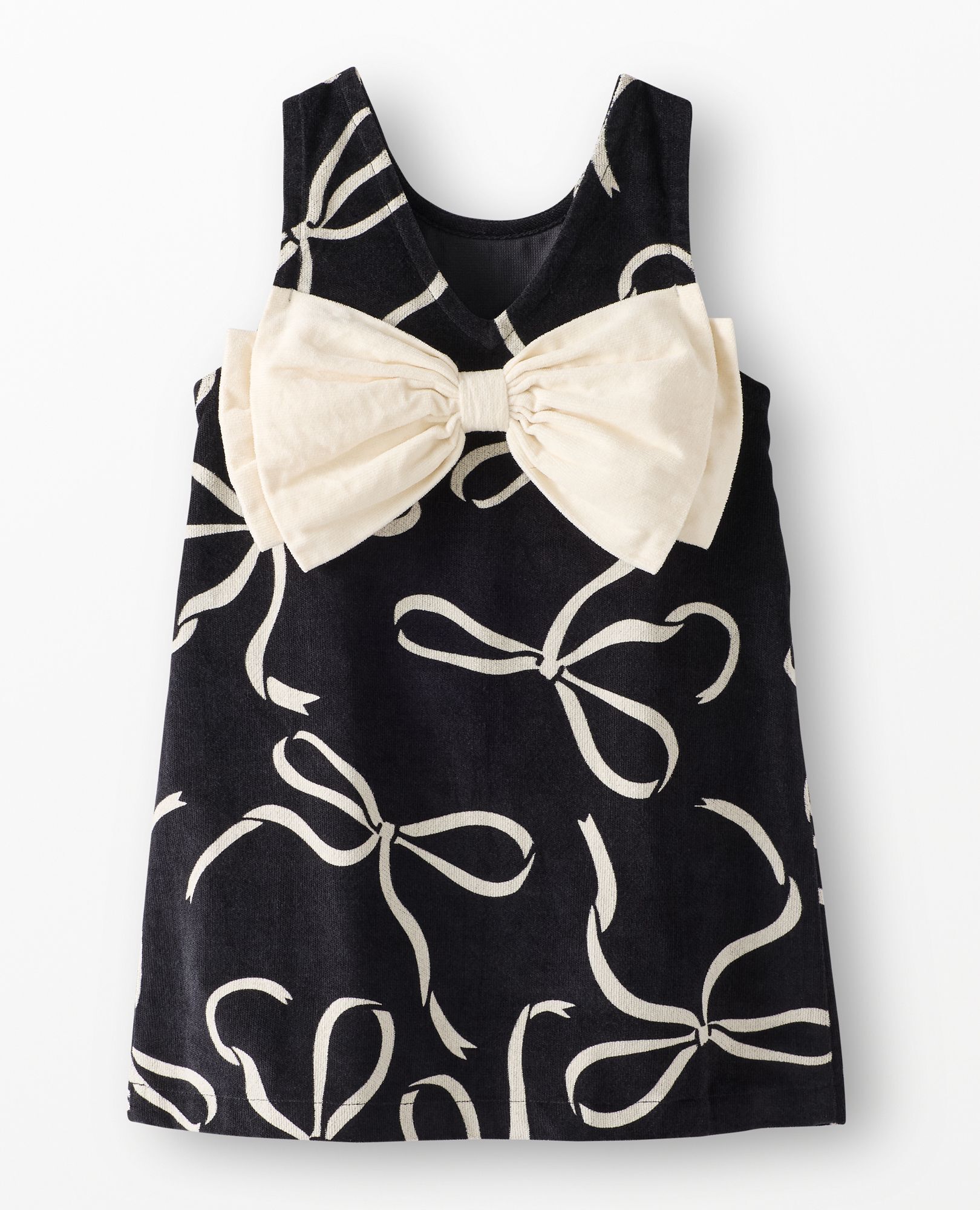 Sleeveless Velvet Bow Back Jumper