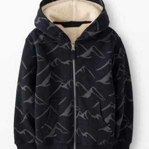 Faux Shearling French Terry Hoodie
