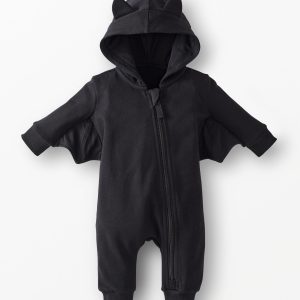 Baby Halloween French Terry Bat Romper