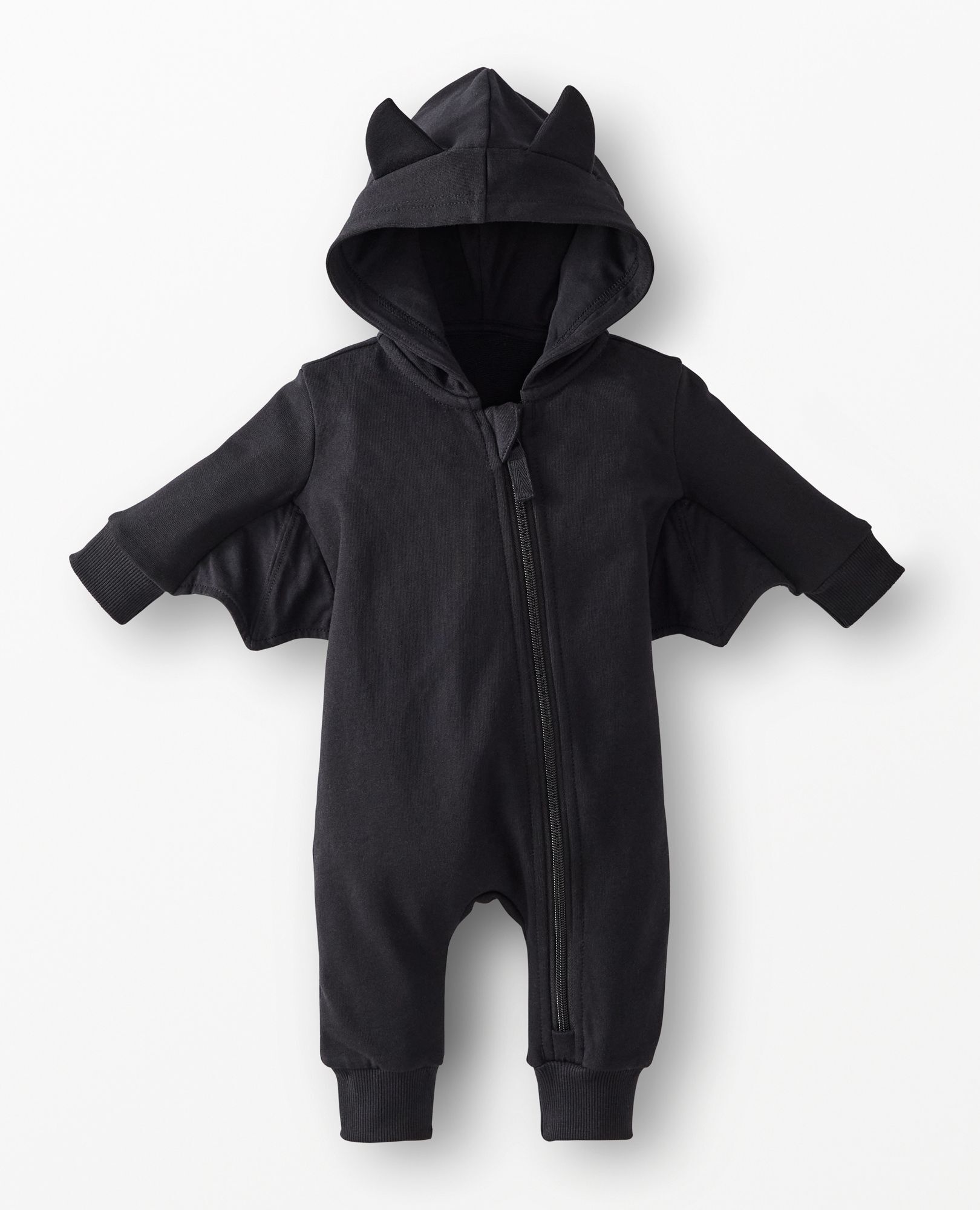 Baby Halloween French Terry Bat Romper