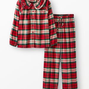 Women's Holiday HannaSoft? Flannel Ruffle Pajama Set