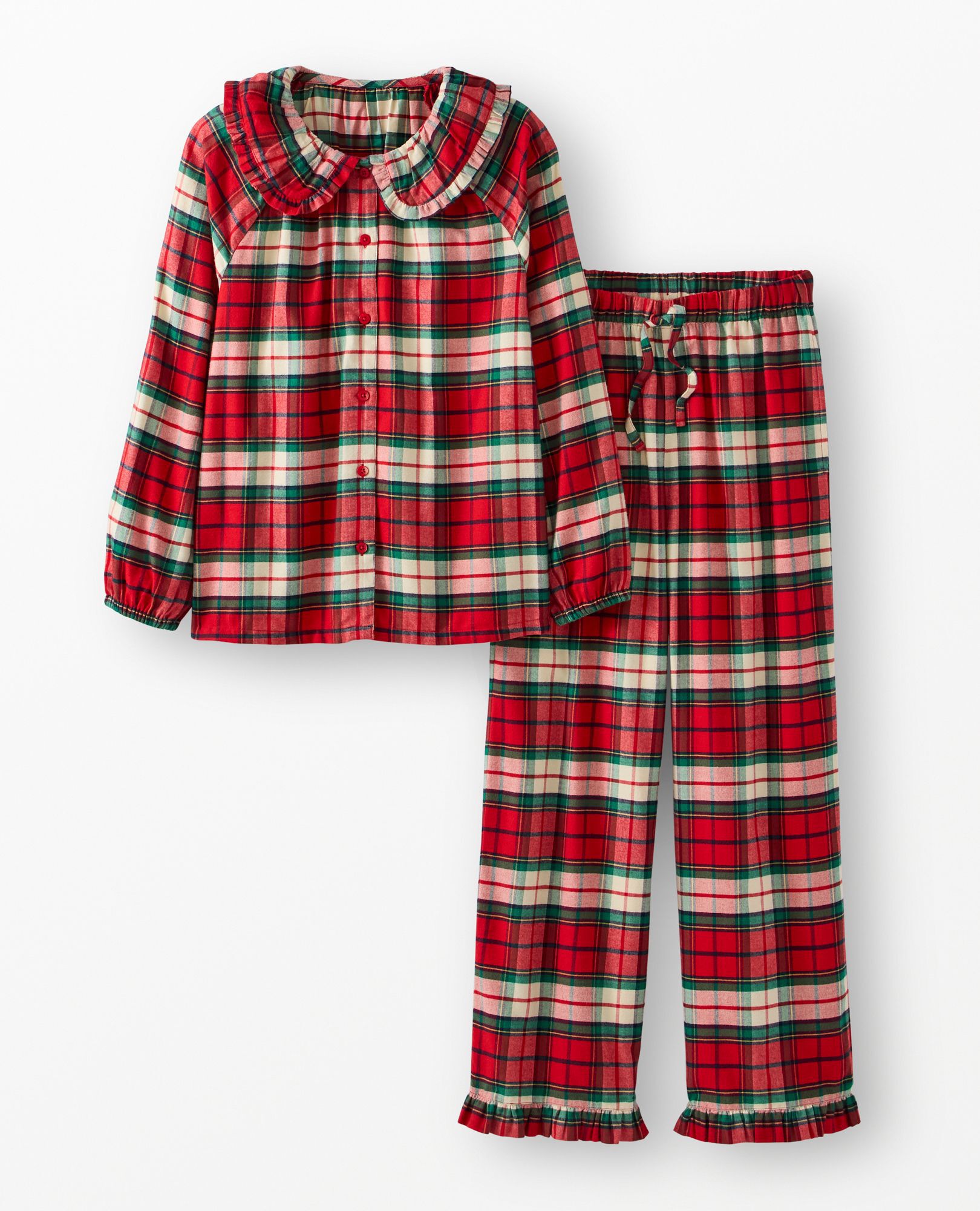 Women's Holiday HannaSoft? Flannel Ruffle Pajama Set