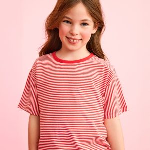 Relaxed Fit Mix-Striped T-Shirt