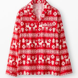 Adult Holiday Flannel Pajama Top