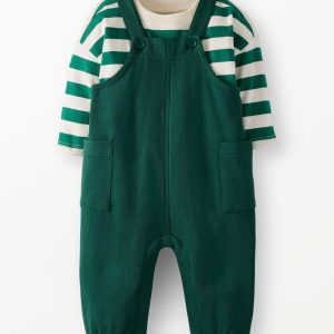 Baby Holiday Long Sleeve T-Shirt & Overalls Set
