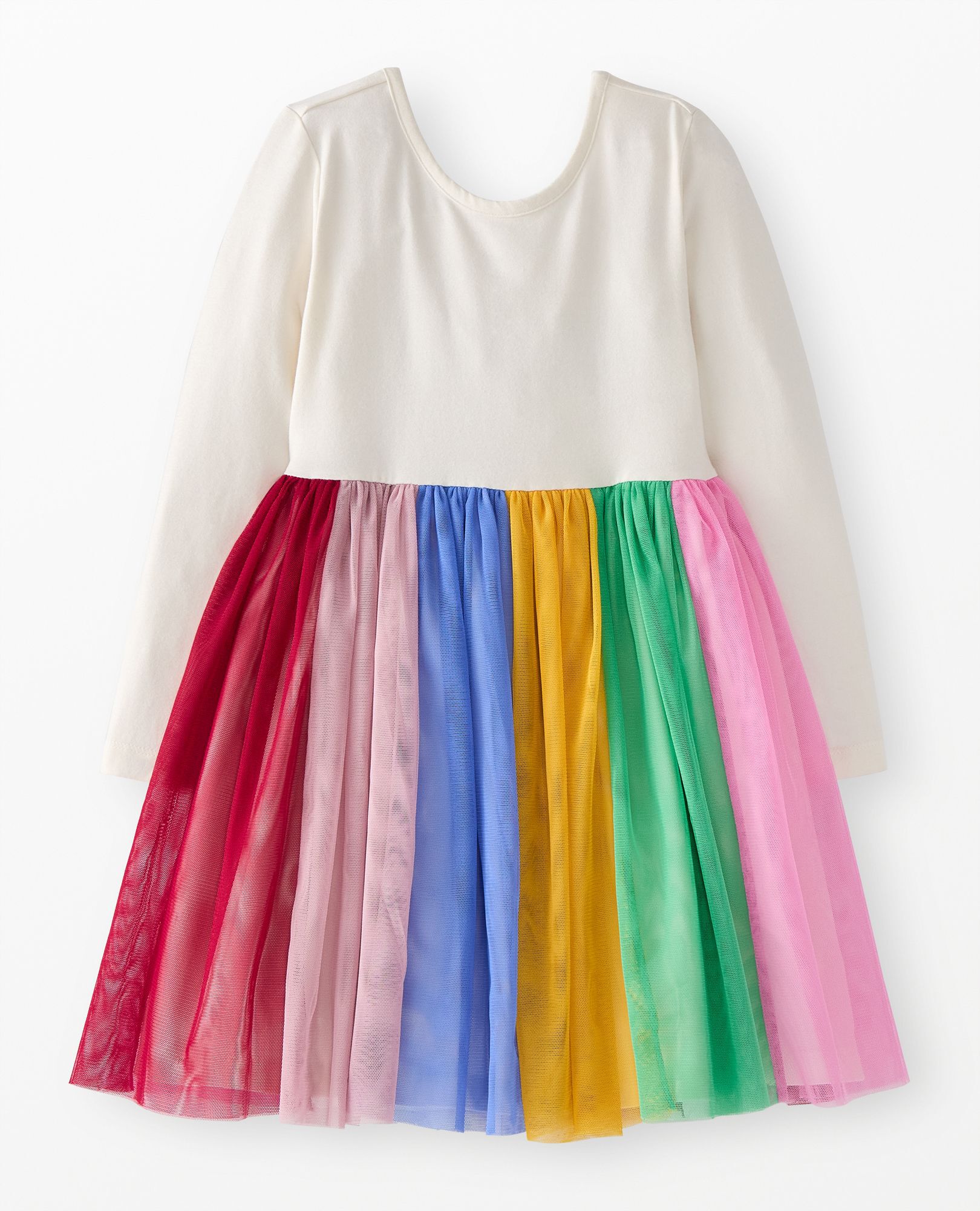 Long Sleeve Tulle Rainbow Dress - Image 2