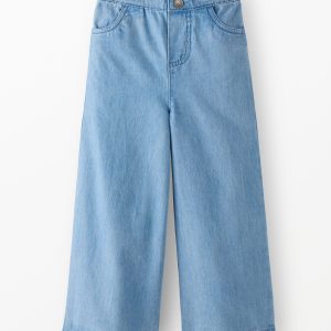 Denim Wide Leg Pants