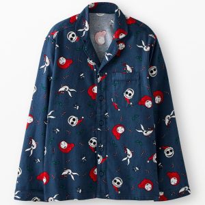 Adult Disney Tim Burton's The Nightmare Before Christmas Flannel Pajama Top