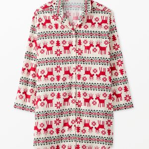 Women's Holiday Flannel Nightshirt