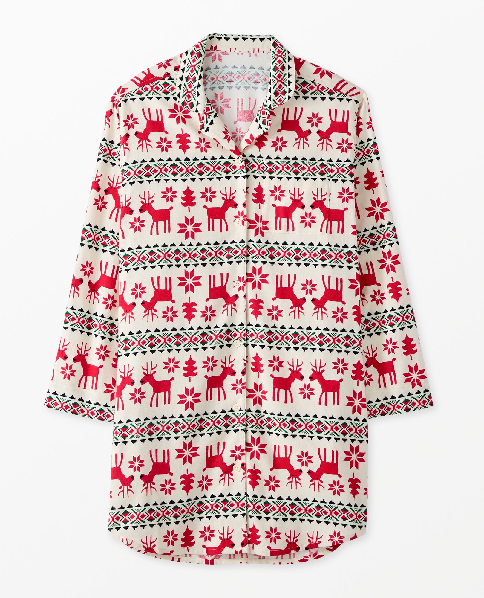 Women's Holiday Flannel Nightshirt