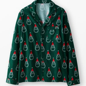 Adult Holiday Flannel Pajama Top