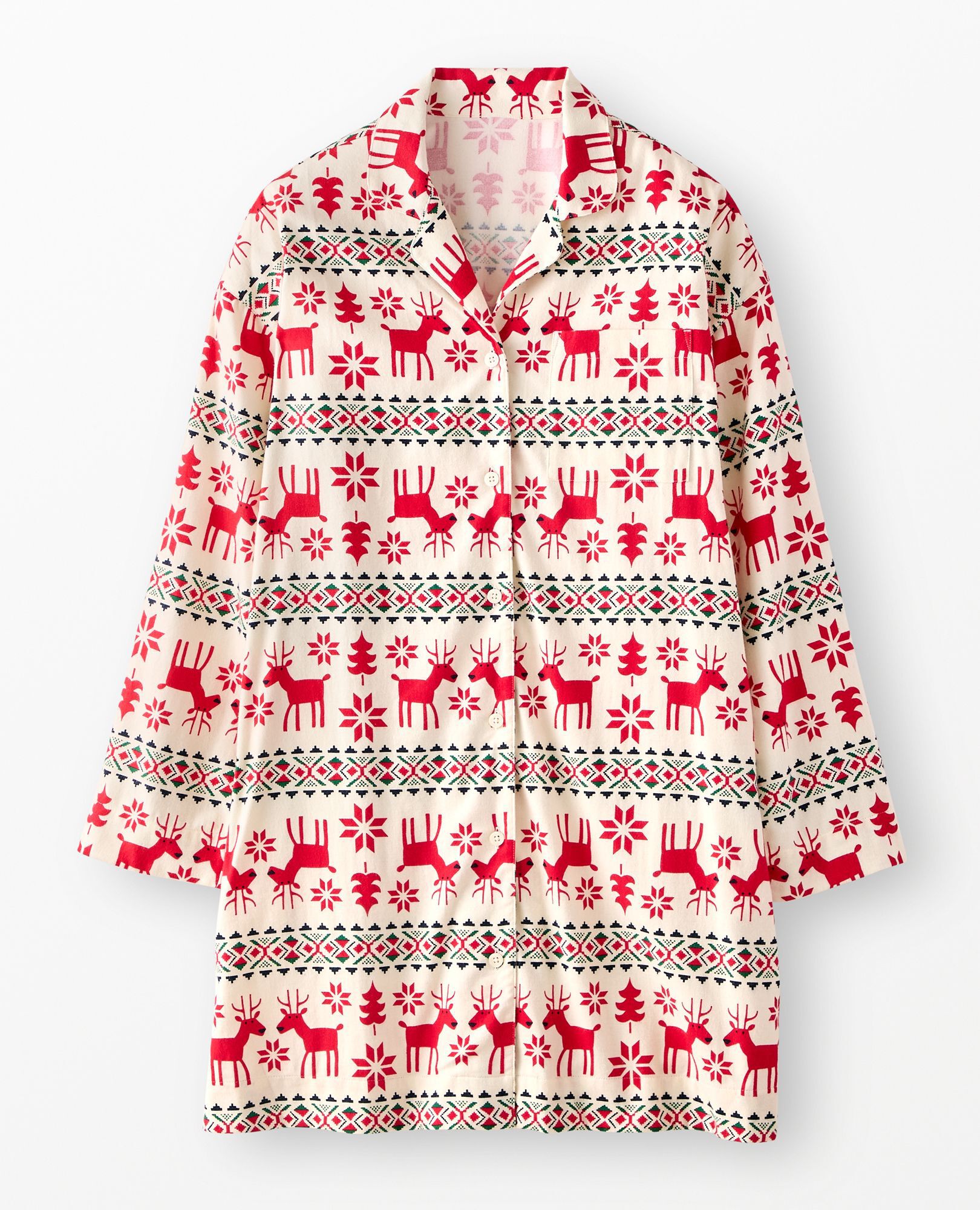 Women's Holiday Flannel Nightshirt