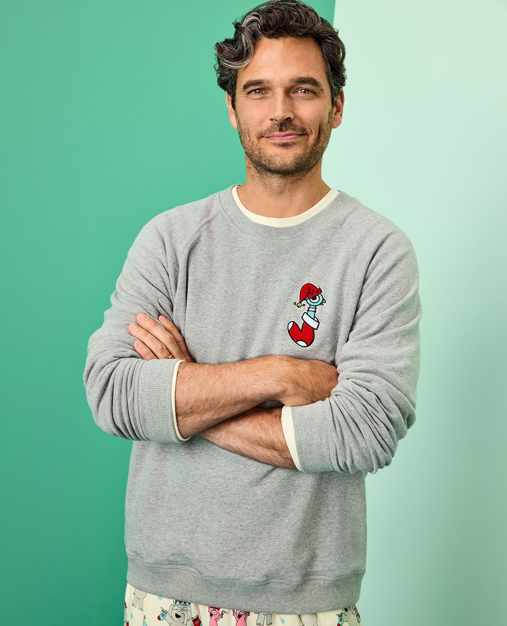 Adult The Pigeon Holiday French Terry Sweatshirt
