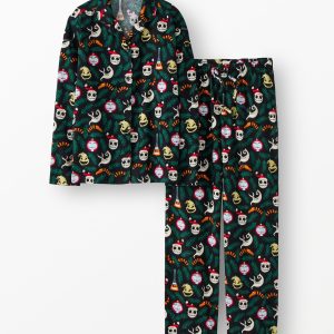 Women's Disney Tim Burton's The Nightmare Before Christmas Flannel Pajama Set