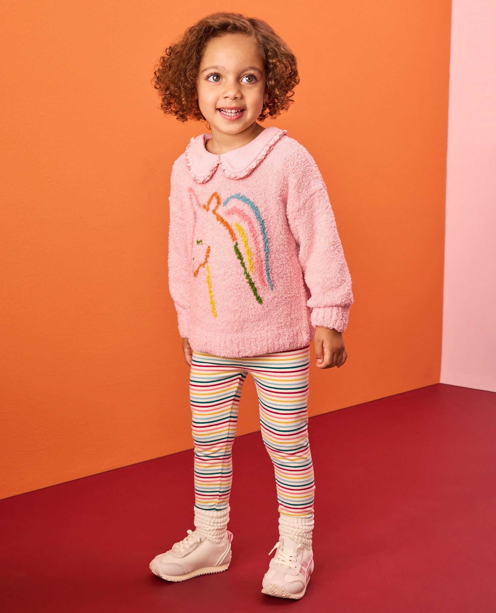 Rainbow Striped Leggings - Image 2