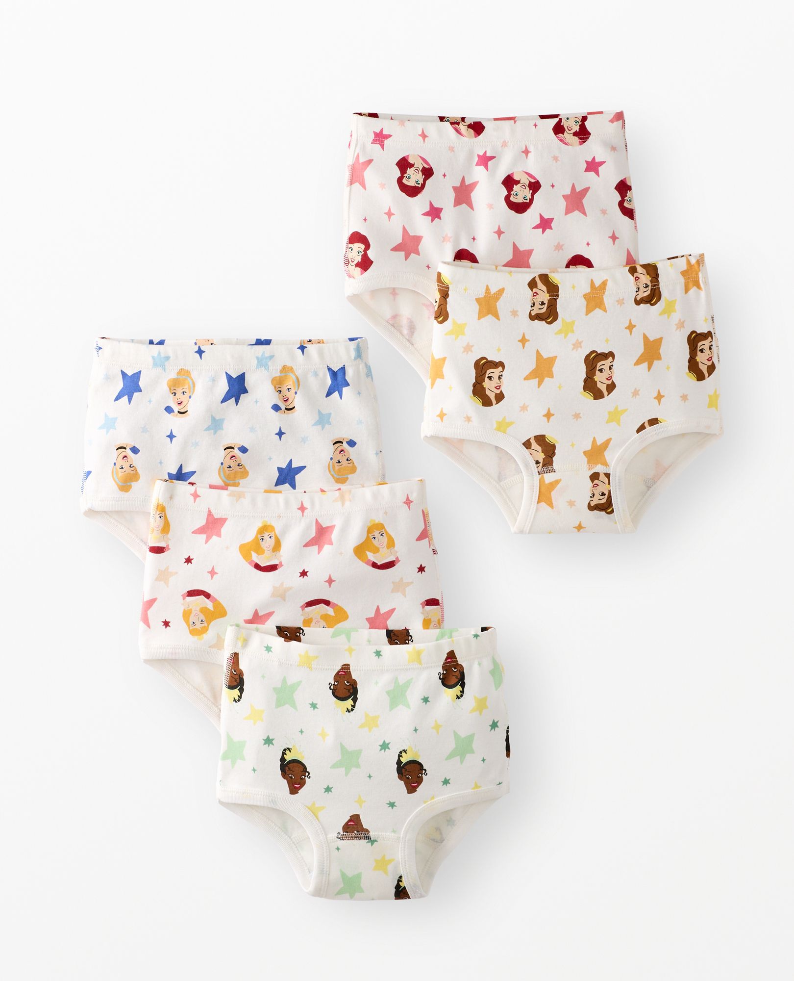 5-Pack Disney Princess Organic Cotton Classic Underwear
