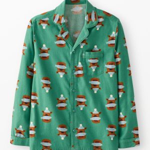 Adult Holiday Flannel Pajama Top
