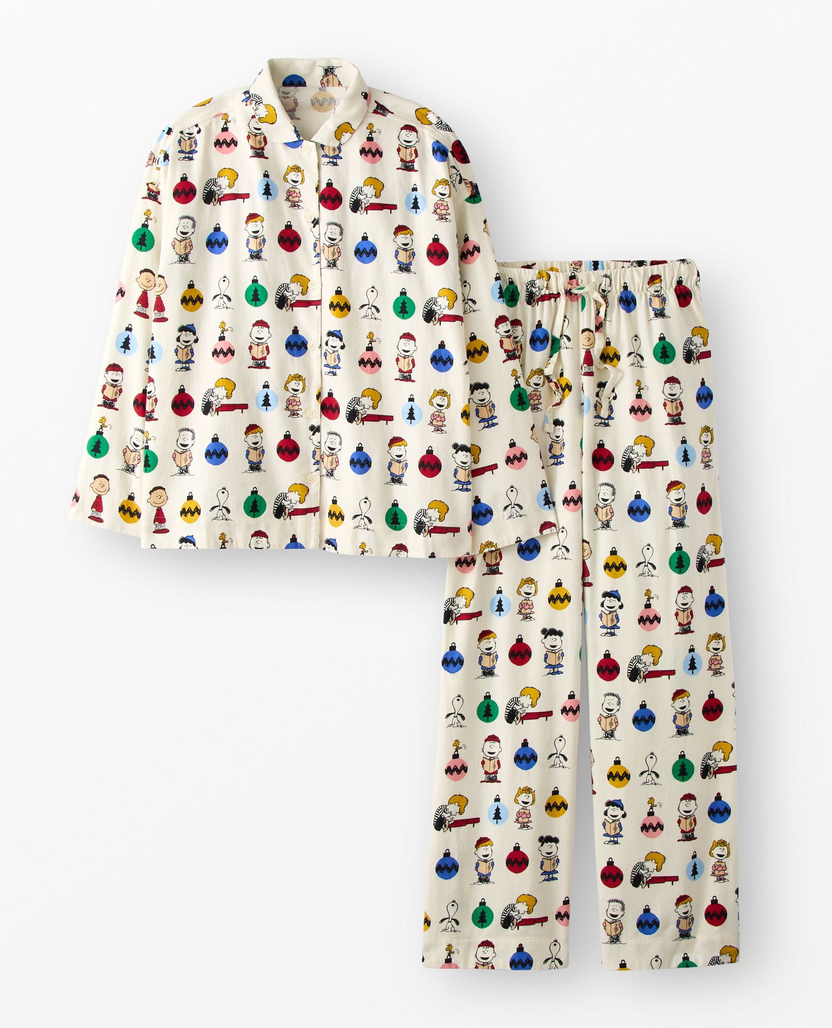 Women's Peanuts Holiday Flannel Pajama Set