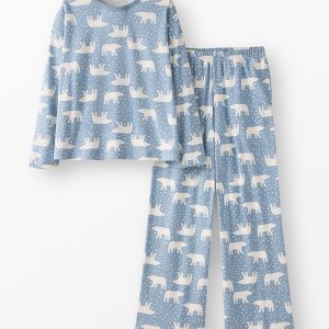 Women's Holiday Wide Leg Pajama Set