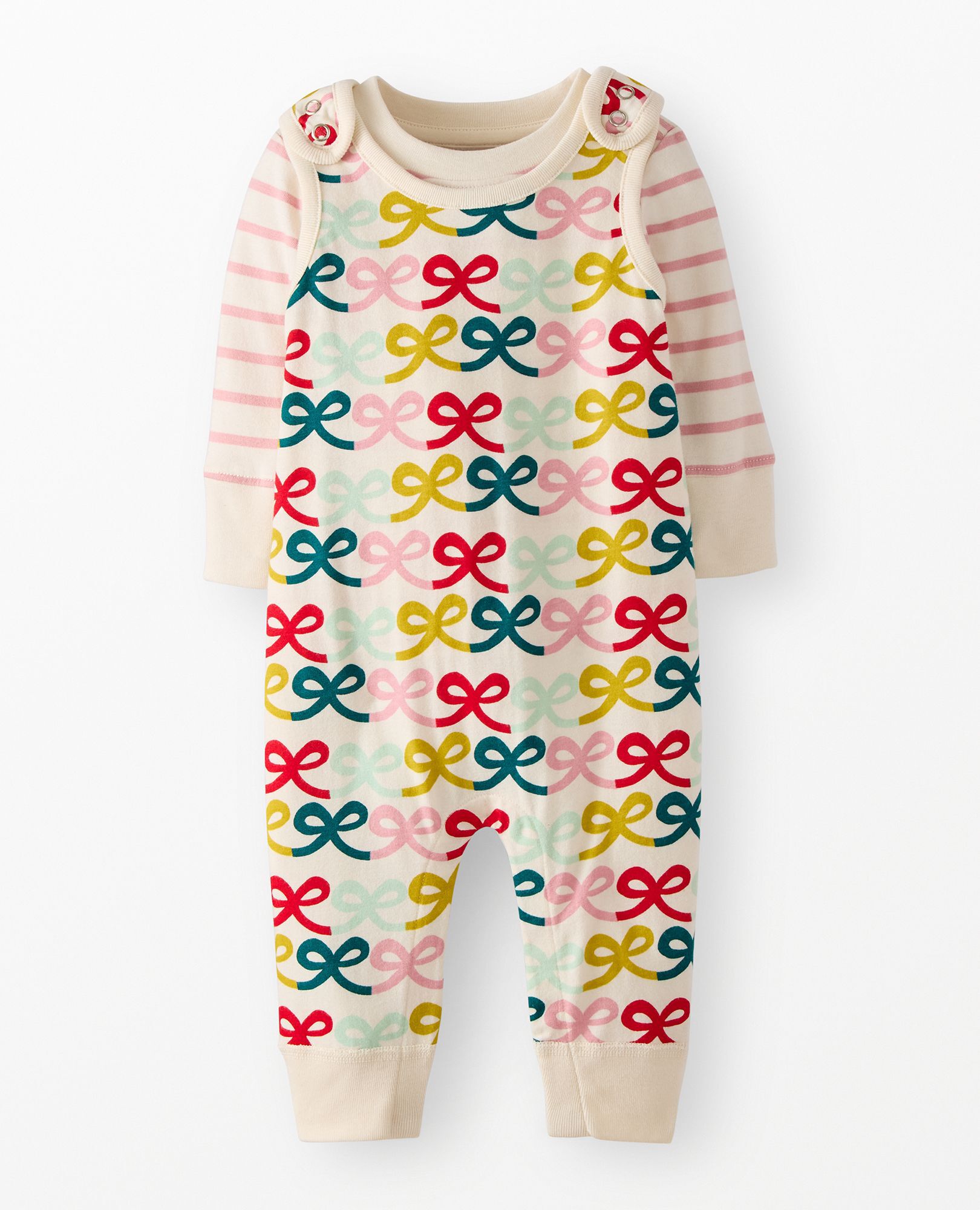 Baby Holiday Long Sleeve T-Shirt & Overalls Set