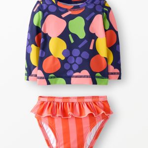 Baby Rashguard & Skirted Bikini Bottom Set