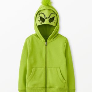 Dr. Seuss Grinch French Terry Zip Up Hoodie