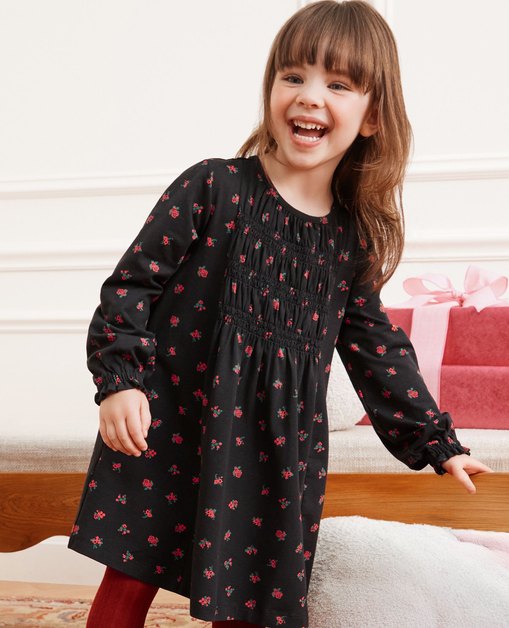 Balloon Sleeve Smocked Dress - Image 3
