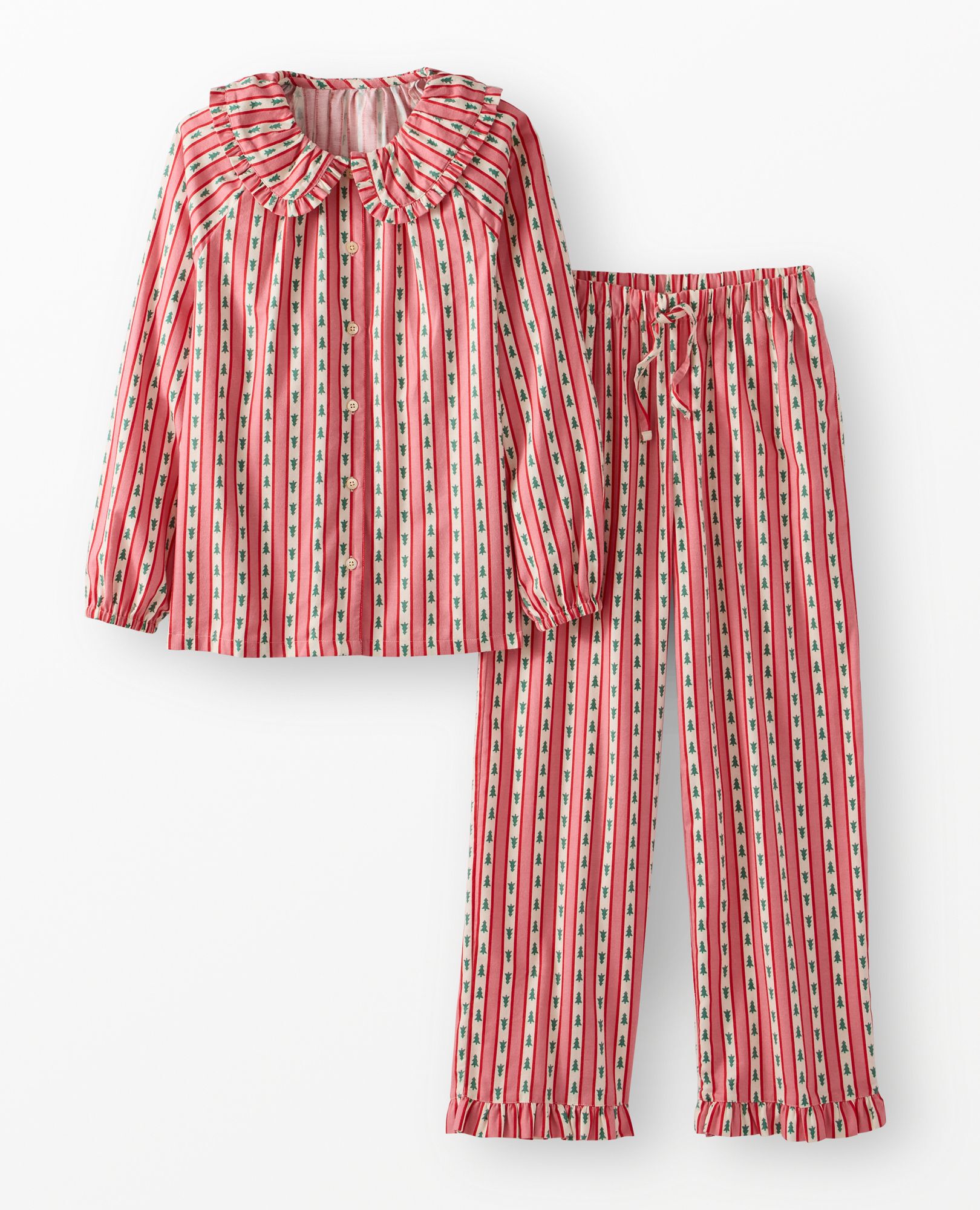 Women's Holiday HannaSoft? Flannel Ruffle Pajama Set