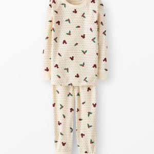 Disney Mickey Mouse Holiday HannaSoft? Stretch Pajama Set