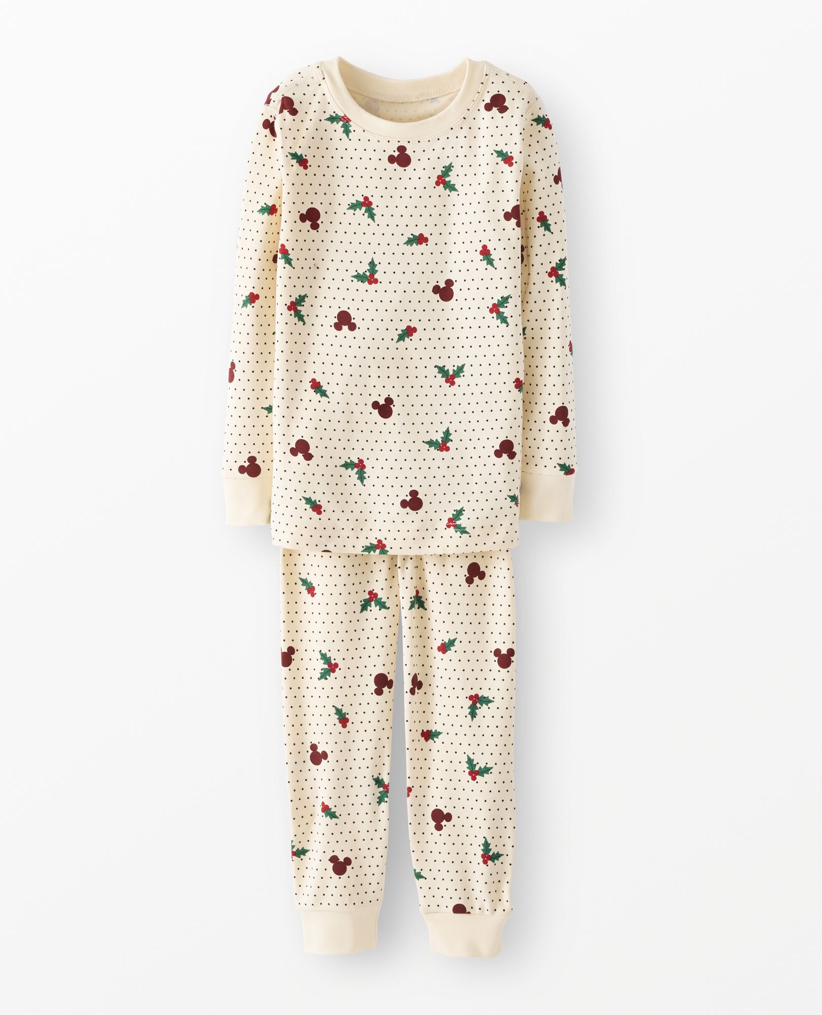 Disney Mickey Mouse Holiday HannaSoft? Stretch Pajama Set