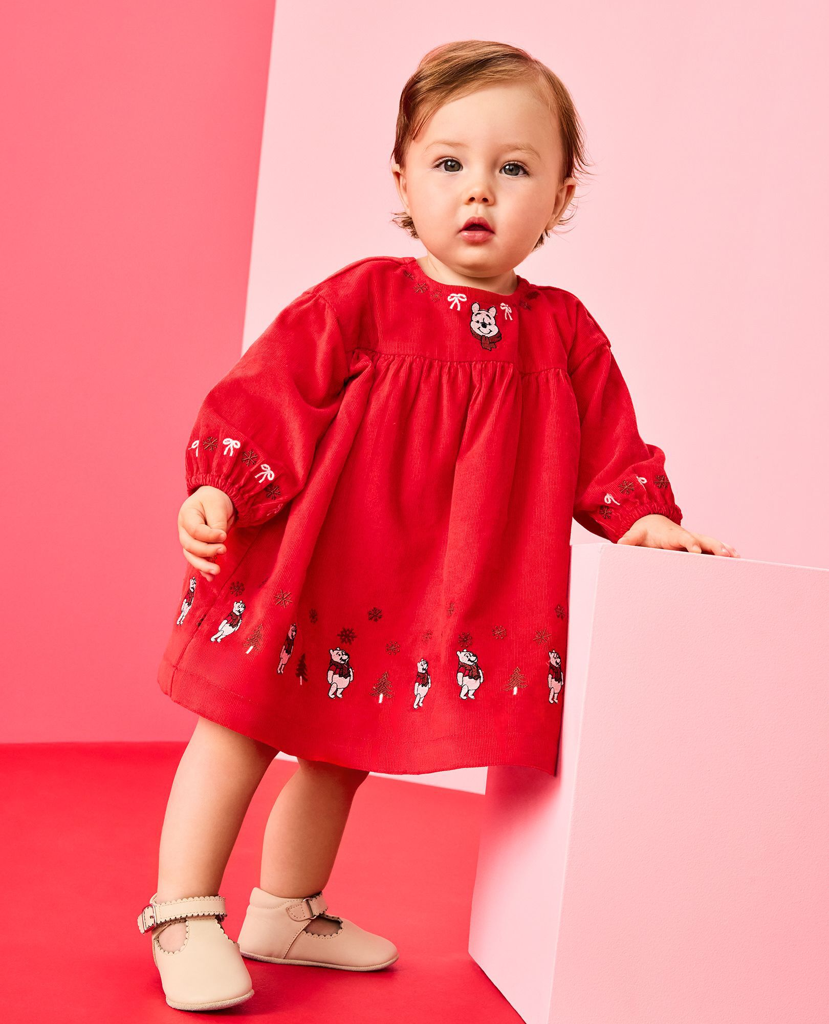 Baby Disney Winnie the Pooh Holiday Corduroy Dress